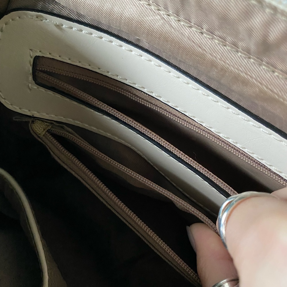 💜4/$40 Cream Top Handle Satchel Bag - Picture 16 of 16